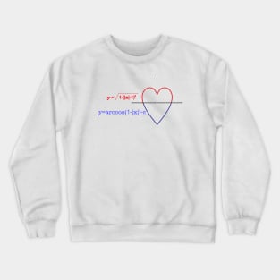 the formula of love Crewneck Sweatshirt